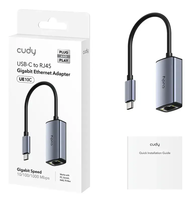 Adaptador USB-C a LAN Gigabit 1000 MBPS