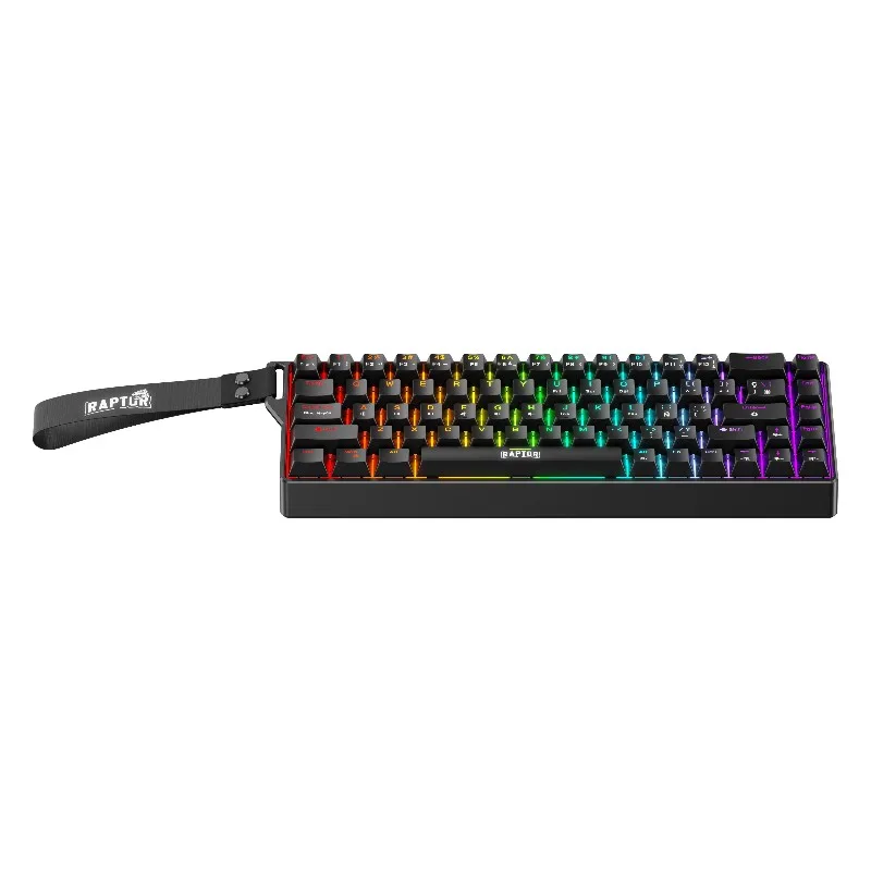 Teclado Raptor Fireclaw M68 Magnetico RGB Switch Red Outemu
