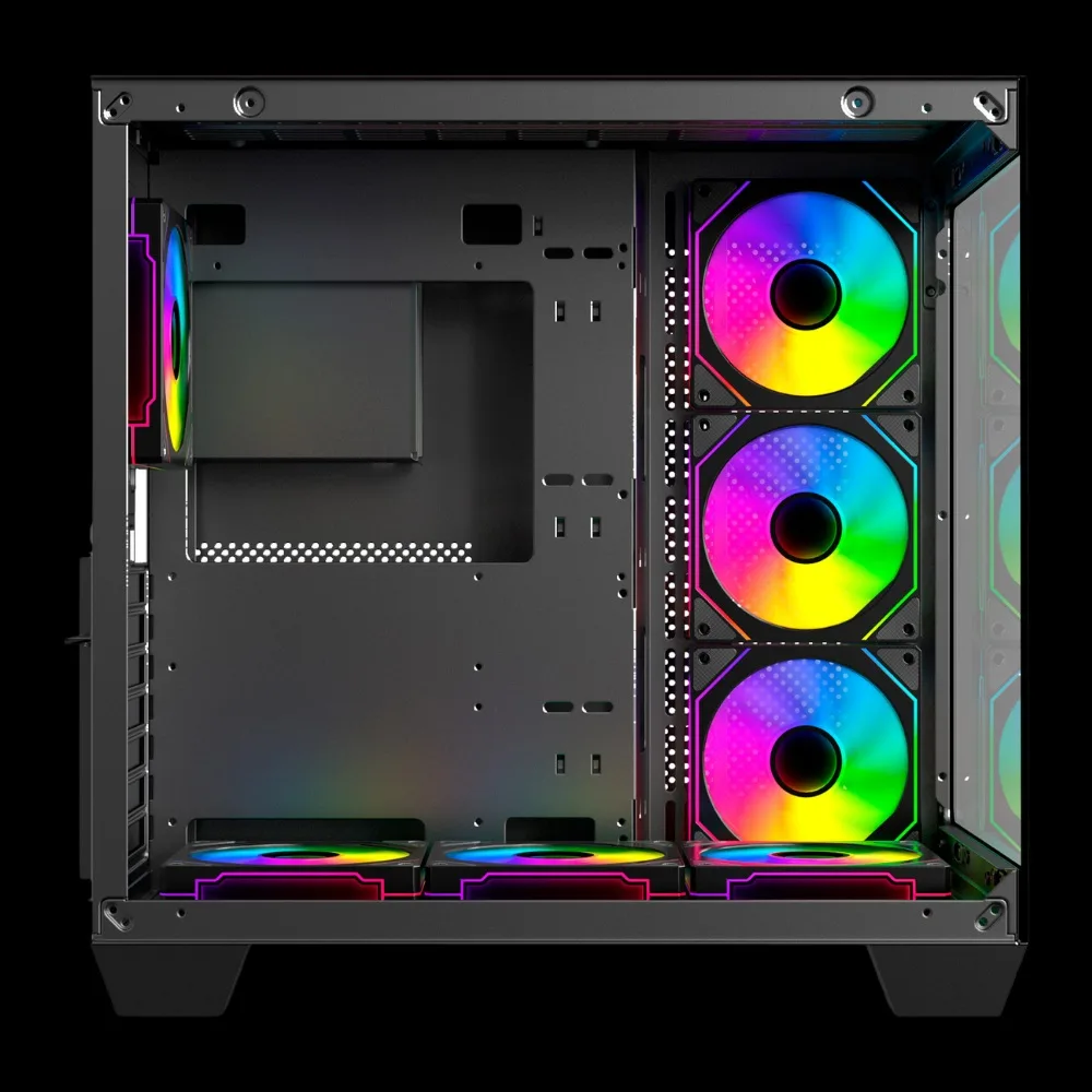 Gabinete Sentey A35 PRO 7 Coolers ARGB Vidrio Templado lateral y frontal con control remoto
