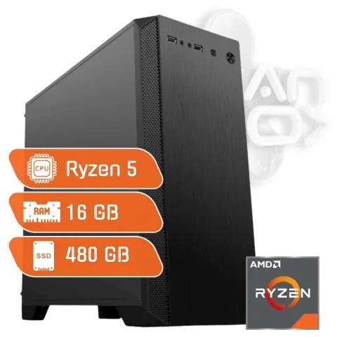PC AMD Ryzen 5 5600G 16 GB Dual Channel SSD 500 GB NVME RX VEGA