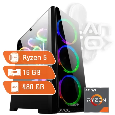 PC AMD Ryzen 5 5600G 16 GB SSD 512 GB NVME RX Vega