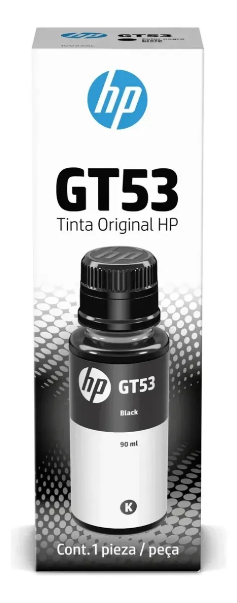 Botella de tinta negra HP GT53 original 90ml