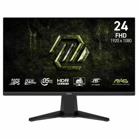 Monitor MSI 24 pulgadas MAG 245F X24 FHD 1080p 240 Hz Rapid IPS 0.5 ms HDMI DP