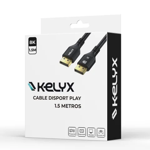 Cable DisplayPort a DisplayPort 8K de 1.5 metros Kelyx