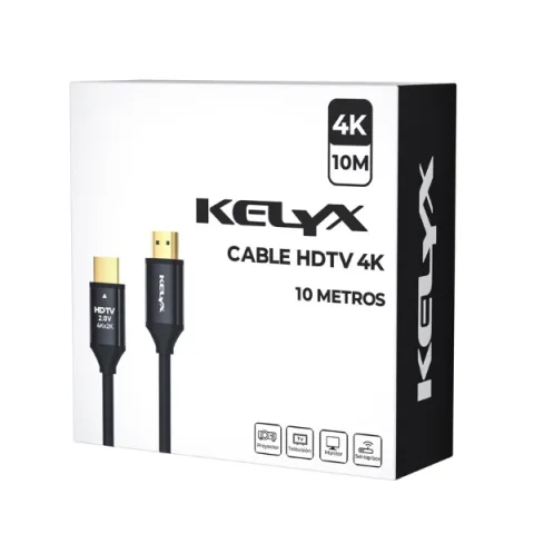 Cable HDMI a HDMI 2.0 4K 10 metros Kelyx