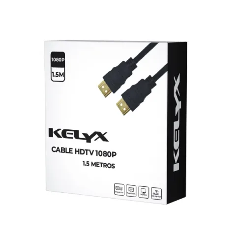 Cable HDMI a HDMI Full HD 1.5 metros Kelyx