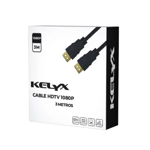Cable HDMI a HDMI Full HD 3 metros Kelyx