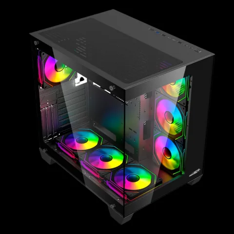 Gabinete Sentey A35 PRO 7 Coolers ARGB Vidrio Templado lateral y frontal con control remoto